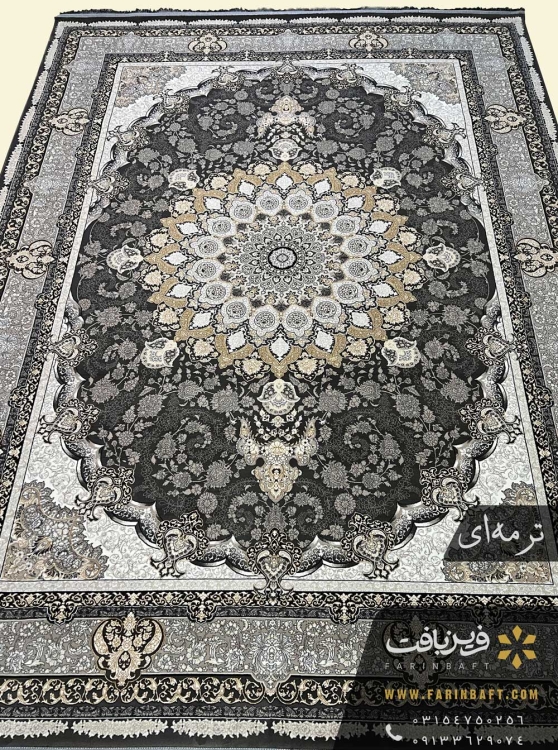 فرش طرح آنیسا 700 شانه ترمه ای اکریلیک